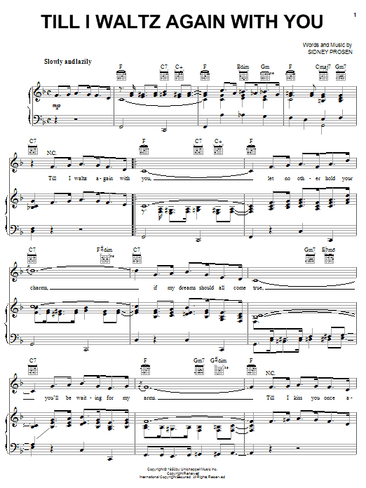 Produktgalerie: Seite 1 von 1 Till I Waltz Again With You, Teresa Brewer, Gesang, Gitarre, Klavier