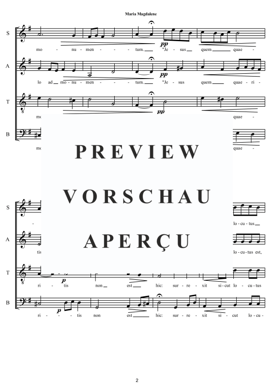 Produktgalerie: Seite 3 von 9 Maria Magdalene, , Gemischter Chor
