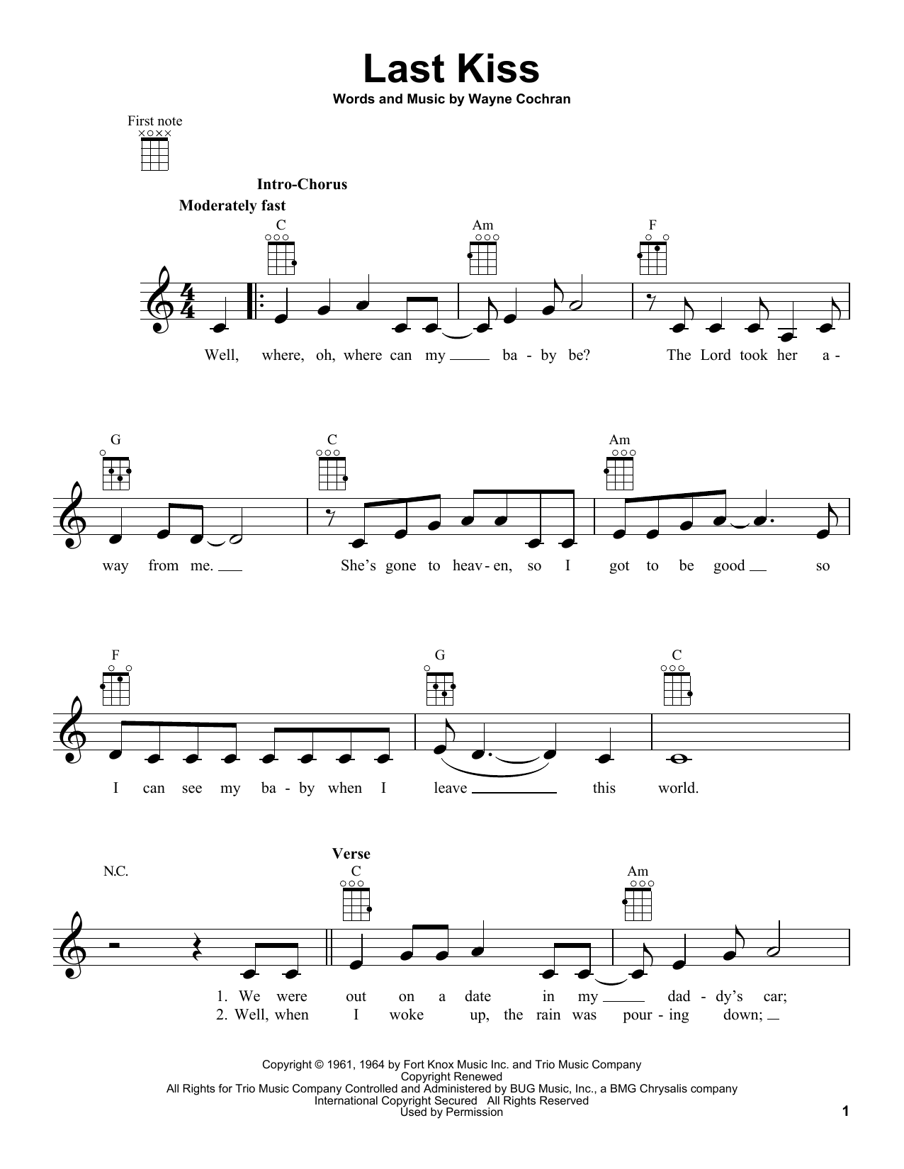 Product gallery: Page 1 of 1 Last Kiss, Wayne Cochran