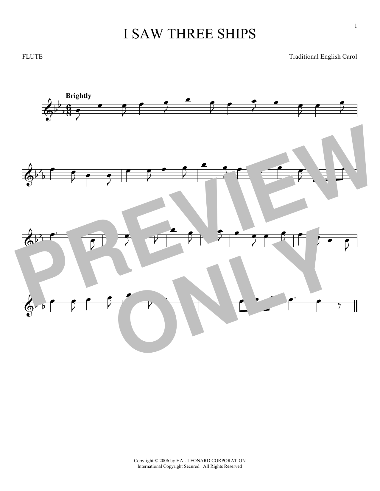 Product gallery: Page 1 of 1 I Saw Three Ships, Traditional English Carol