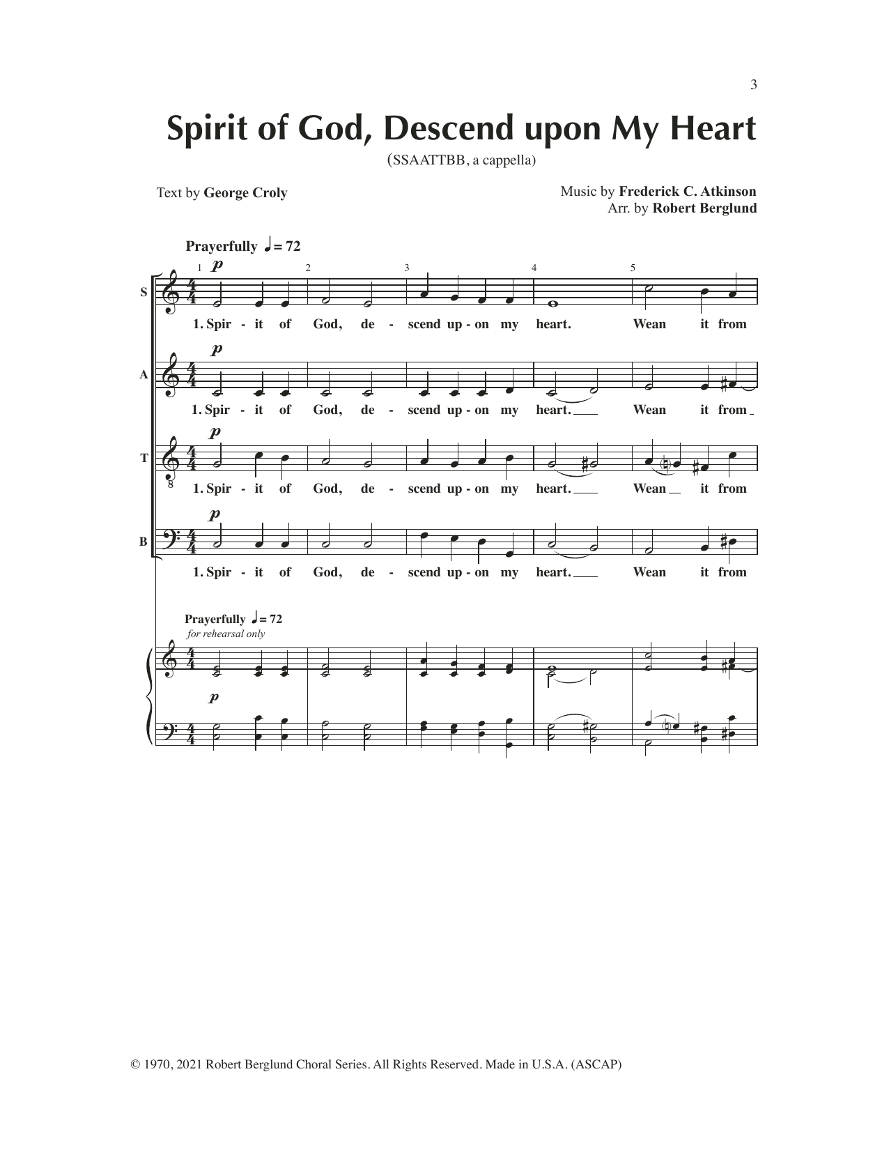 Produktbild zu: Spirit of God (Descend Upon My Heart)