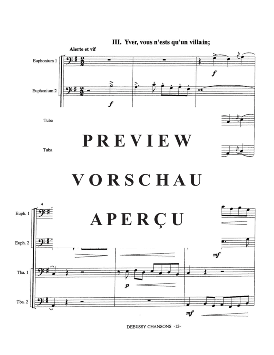 Product gallery: Page 15 of 21 Trois Chansons , , (Tuba Quartett EETT)