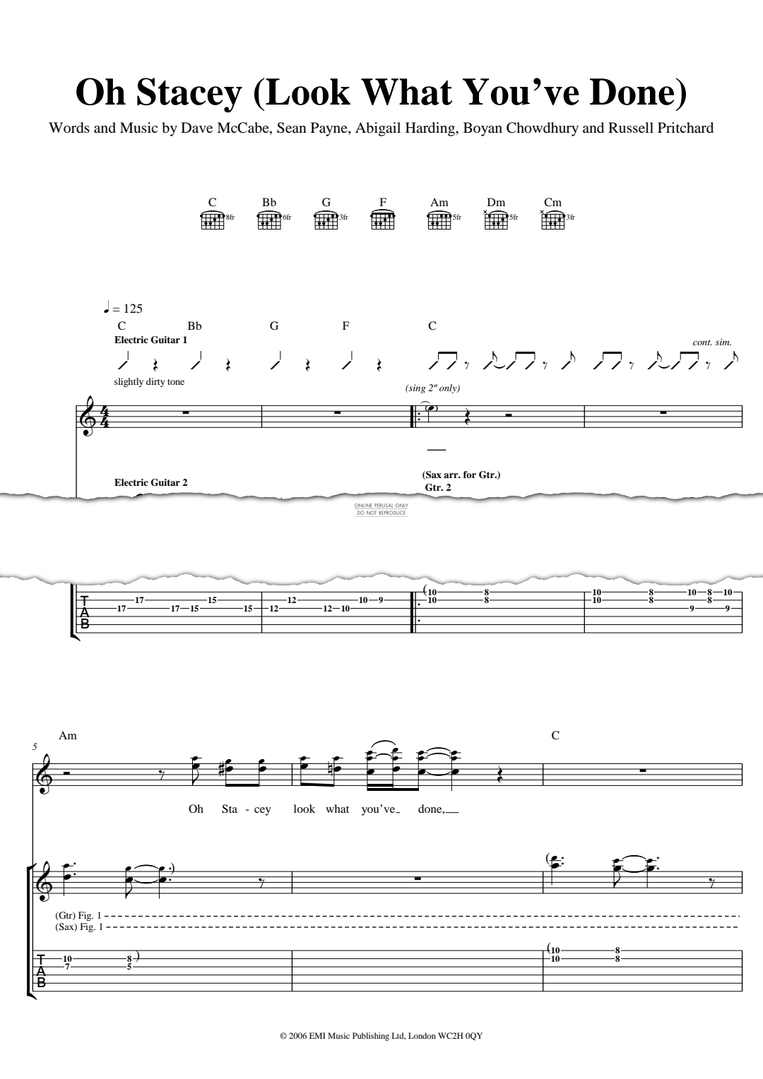 Product gallery: Page 1 of 1 Oh Stacey (Look What You've Done), The Zutons