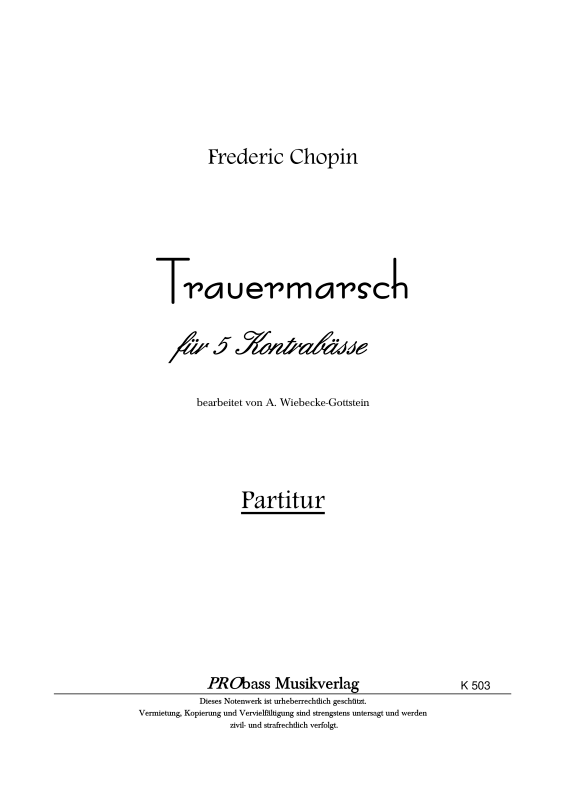 Product picture to: Trauermarsch