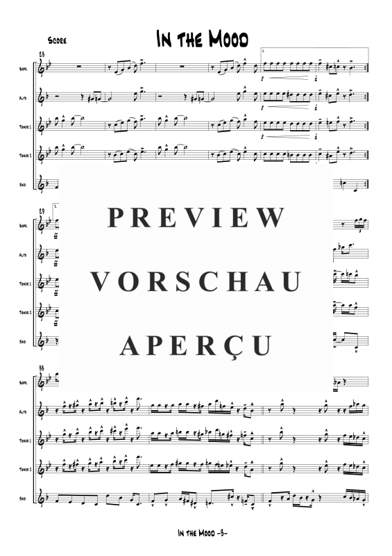 gallery: In The Mood, , Saxophonquintett