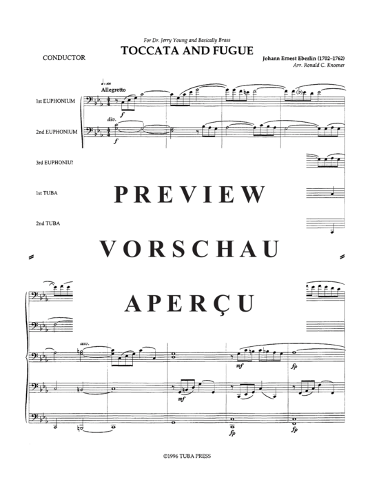 Product gallery: Page 3 of 21 Toccata and Fugue , , (Tuba Quintet EEETT)