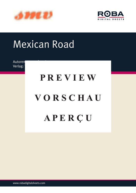 Product gallery: Page 2 of 3 Mexican Road , Kaempfert, Bert, Piano Solo