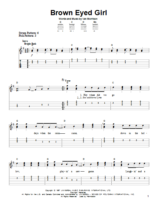 Product gallery: Page 1 of 1 Brown Eyed Girl, Van Morrison