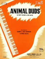 cover: Animal Duds, Jeannie & Her Readheads, Gesang, Gitarre, Klavier