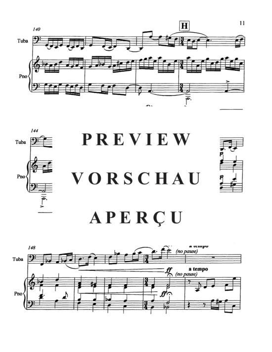 Produktgalerie: Seite 15 von 20 Serenade for Bass Tuba , , (Tuba + Klavier)