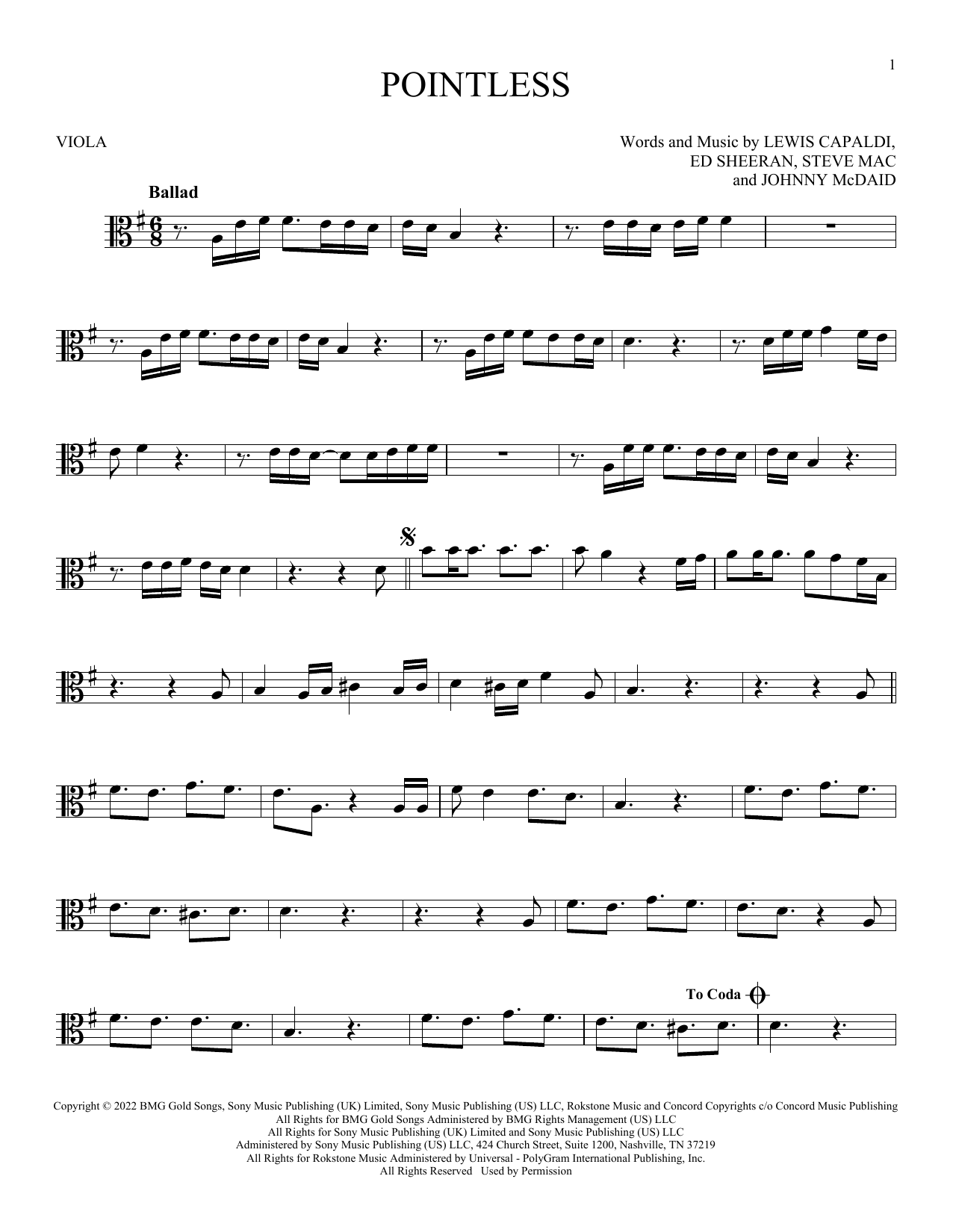 Product gallery: Page 1 of 1 Pointless, Lewis Capaldi