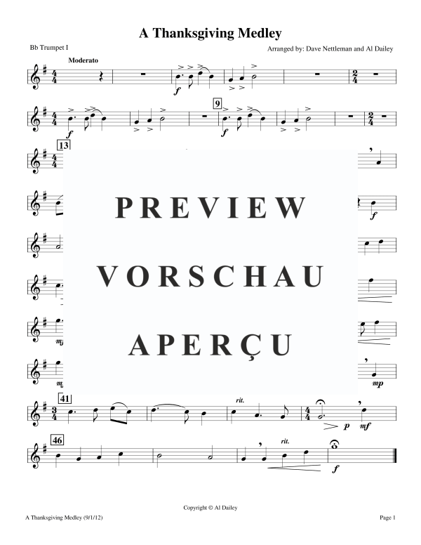 Produktgalerie: Seite 9 von 11 A Thanksgiving Medley, , BlechblÀser Sextett