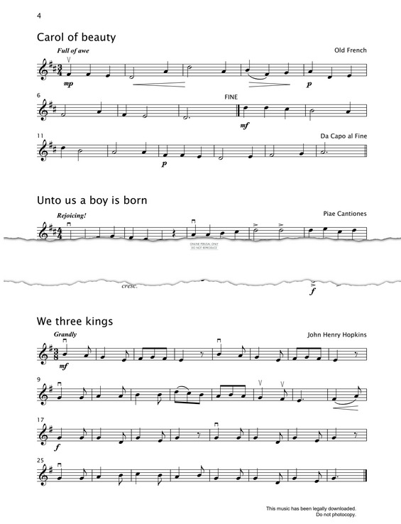 Produktgalerie: Seite 1 von 1 Carol Of Beauty, French Traditional, Violine