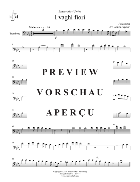 Produktgalerie: Seite 10 von 11 I vaghi fiori, , (2xTrompete in B/C, Horn in F, Posaune)