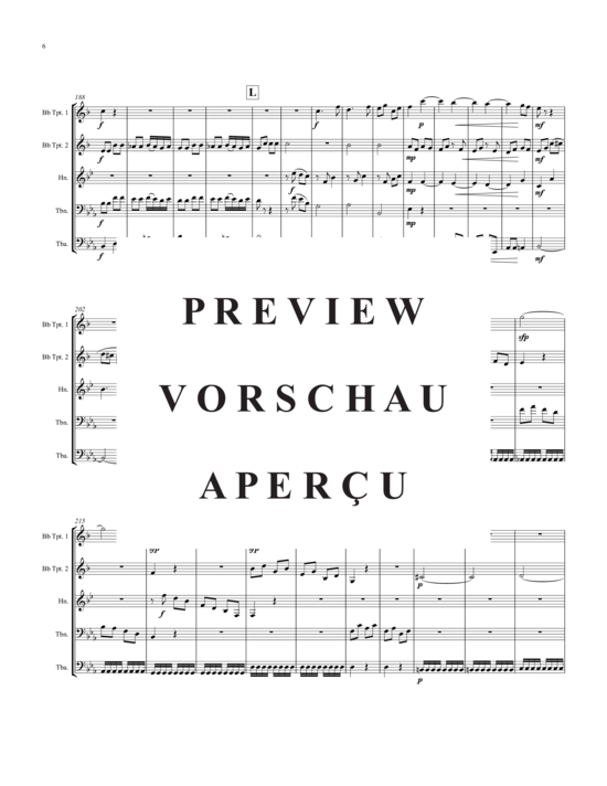 Produktgalerie: Seite 7 von 21 Finale aus Haydn’s Trompeten Concerto , , (Blechbläserquintett)