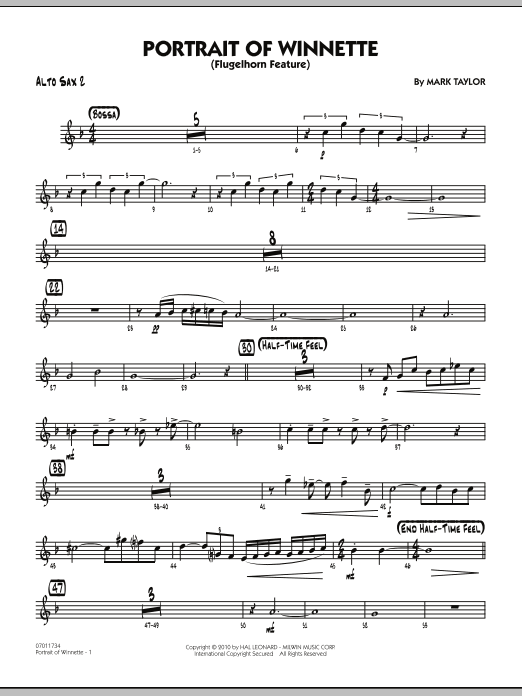 Produktgalerie: Seite 1 von 1 Portrait Of Winnette - Alto Sax 2, 