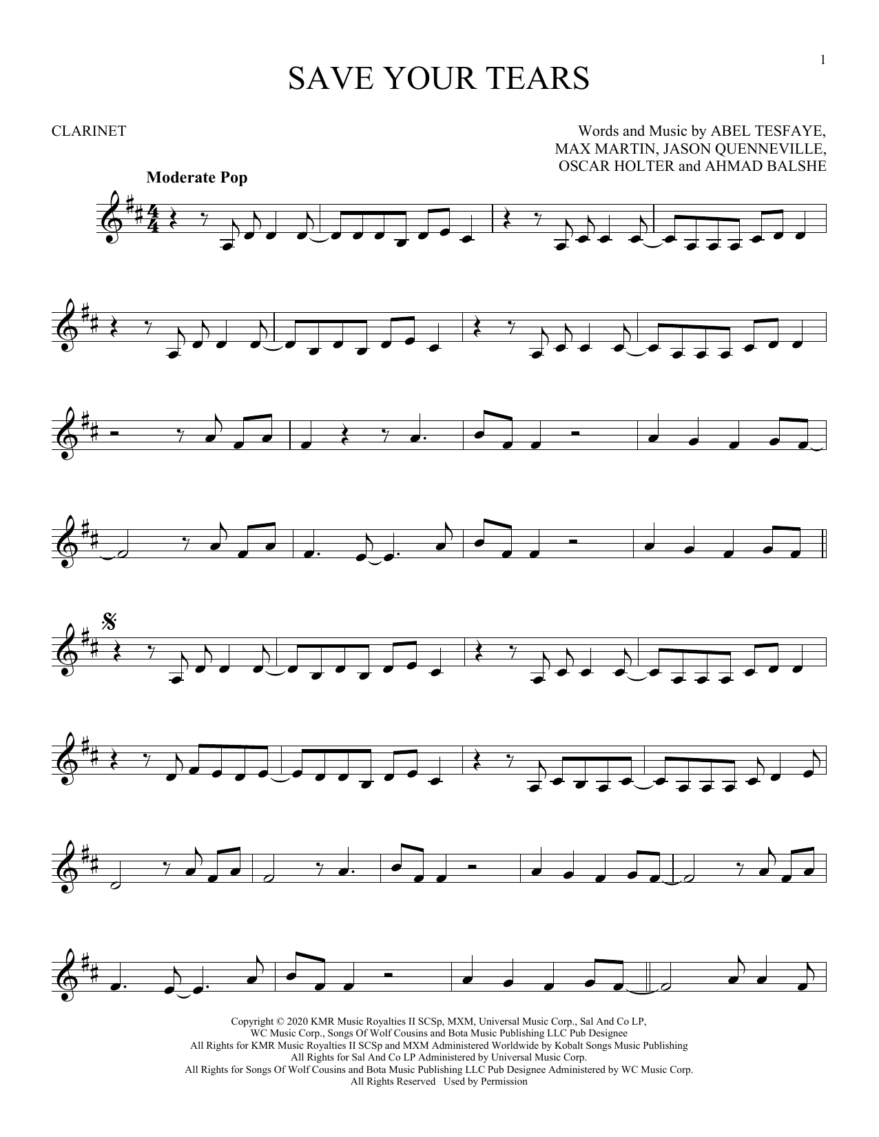 Product gallery: Page 1 of 1 Save Your Tears, The Weeknd