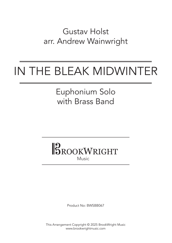 Product picture to:  In the Bleak Midwinter - Philip Broome