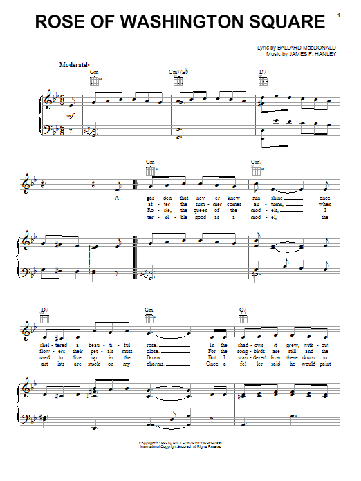 Produktbild zu: Rose Of Washington Square