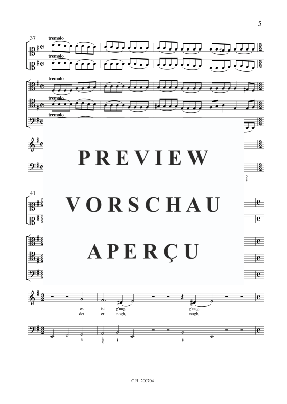 gallery: Es ist gnug, Herr, , (Gemischtes Ensemble Sopran, Streicher und BC)