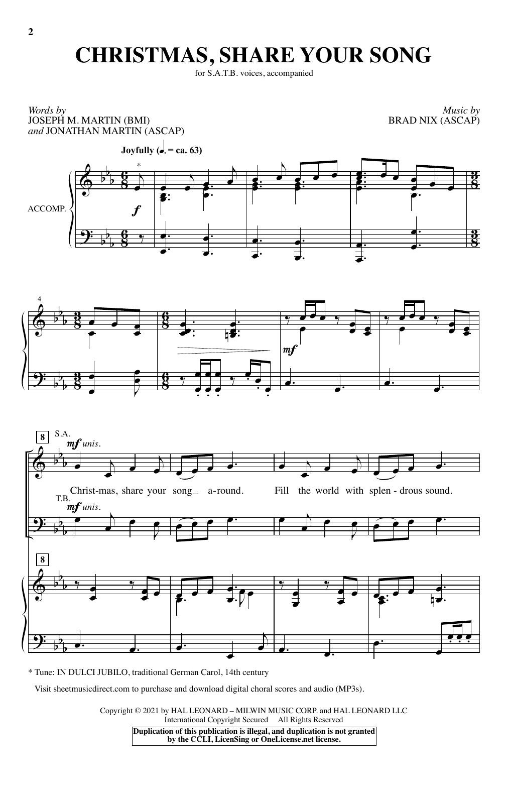 Produktbild zu: Christmas, Share Your Song
