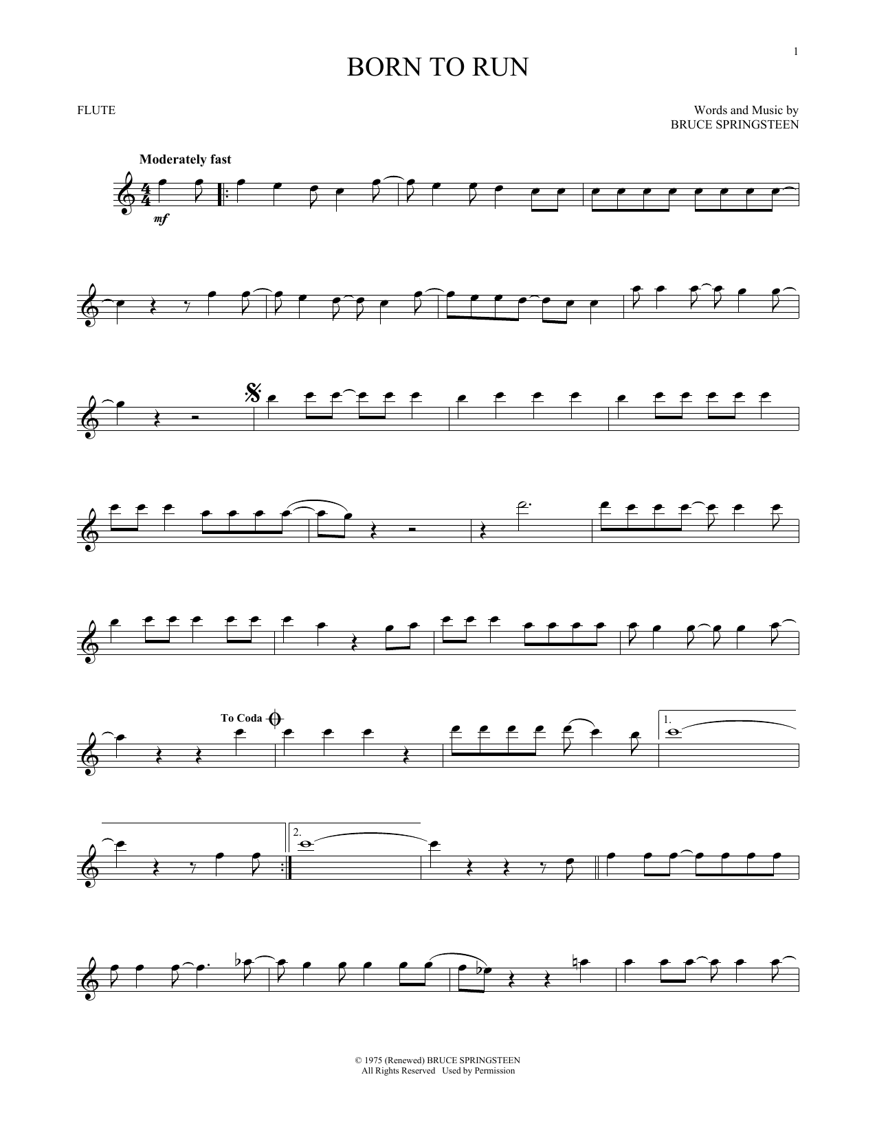 Product picture to:  Born To Run - Bruce Springsteen