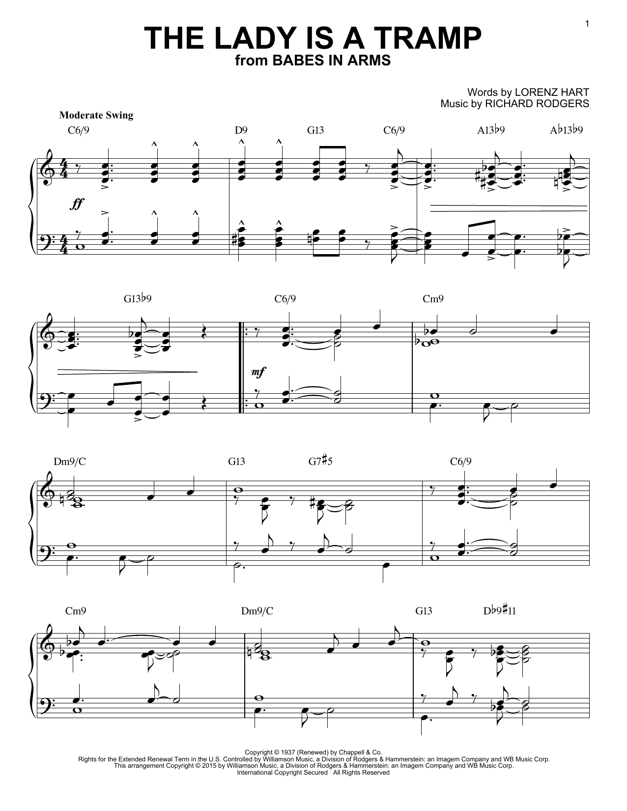 Produktbild zu: The Lady Is A Tramp [Jazz version] (arr. Brent Edstrom)