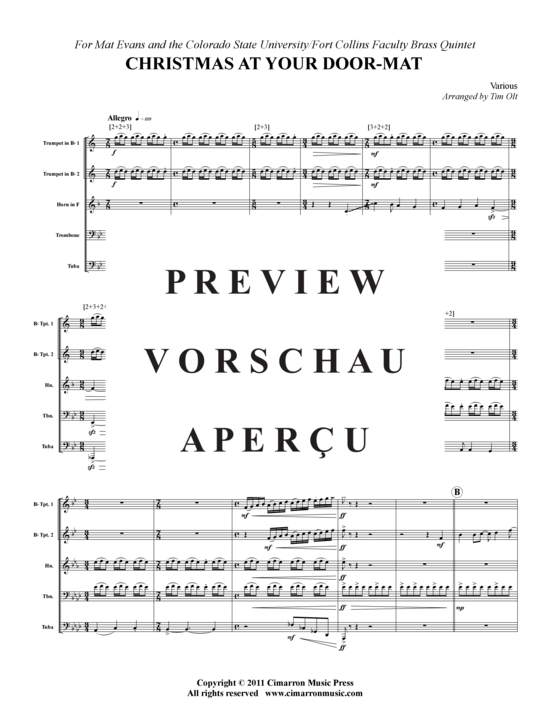 Produktgalerie: Seite 2 von 14 Christmas At Your Door-Mat , , (Blechbläserquintett)