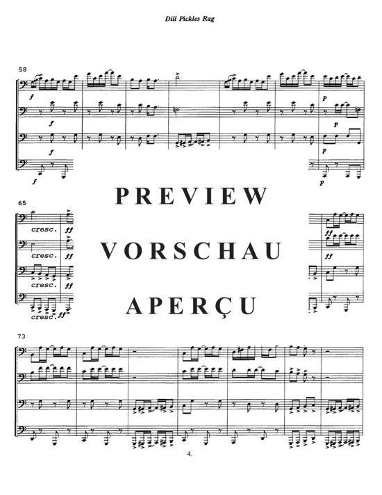 Product gallery: Page 7 of 13 Dill Pickles Rag , , (Tuba Quartett EETT)
