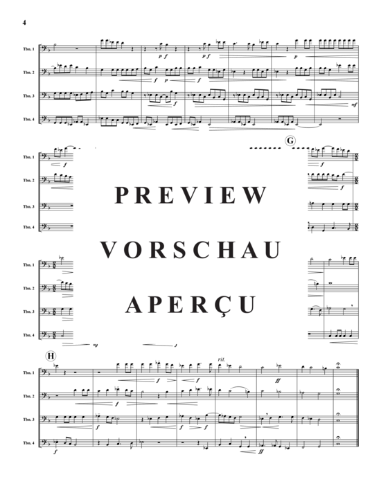Product gallery: Page 5 of 13 Le Chant des Oiseaux , , (Trombone Quartet)