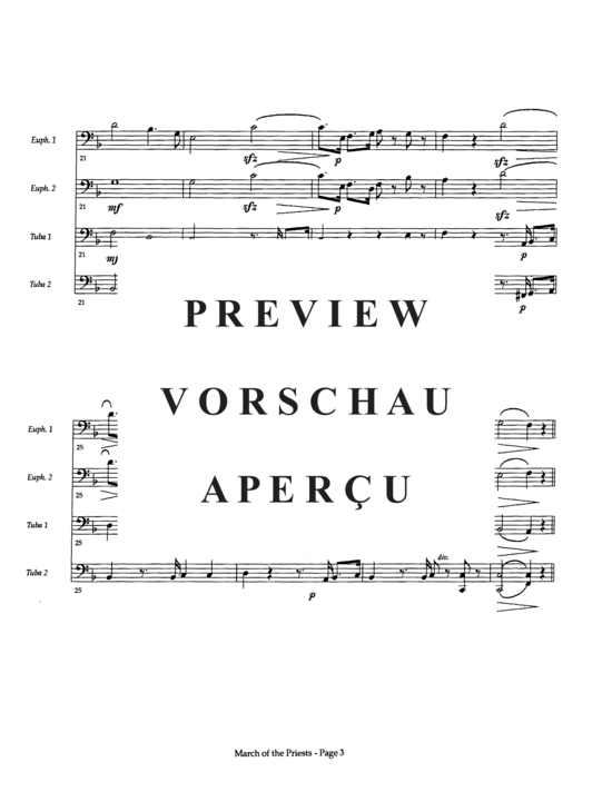 Product gallery: Page 5 of 11 March of the Priests , , (Tuba Quartett EETT)