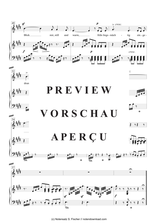 Product gallery: Page 6 of 6 Frühlingslied , , Piano and Voice