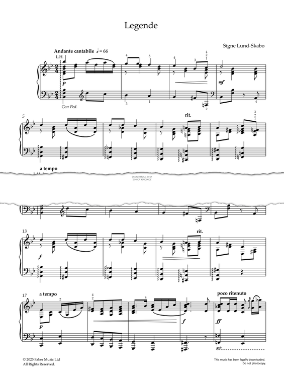 Produktgalerie: Seite 1 von 1 Legende, Signe Lund-Skabo, Klavier