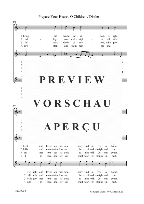 gallery: Prepare Your Hearts, O Children, , (Gemischter Chor)