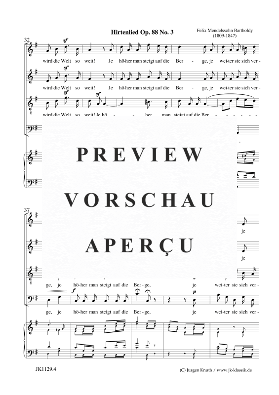 gallery: Hirtenlied op.88.3 / O Winter, schlimmer Winter, , Klavier und Gesang