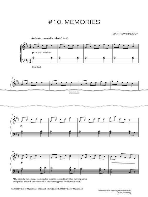 Produktgalerie: Seite 1 von 1 #10. Memories, Matthew Hindson, Klavier