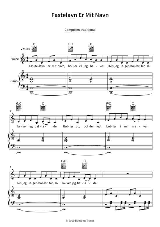 Produktbild zu: Fastelavn Er Mit Navntraditional