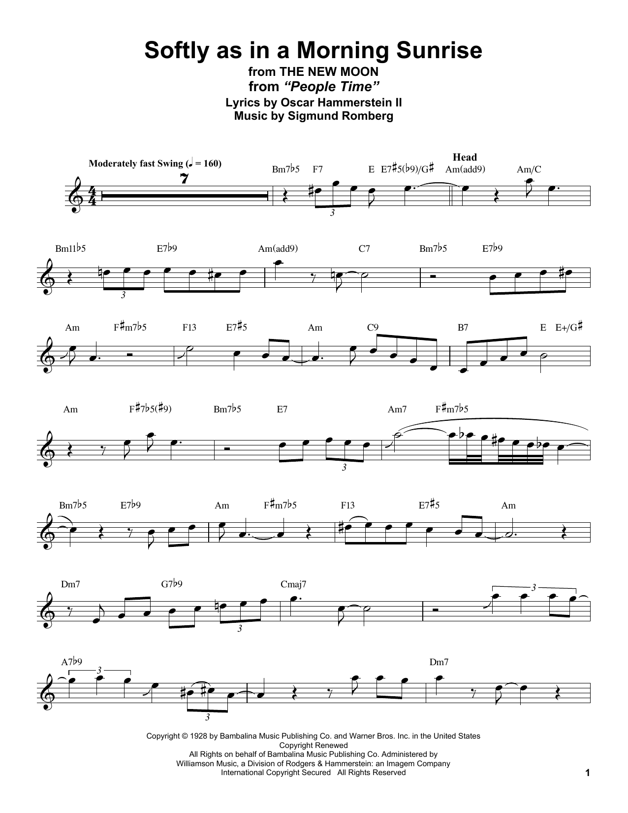 Product gallery: Page 1 of 1 Softly As In A Morning Sunrise (from The New Moon), Stan Getz