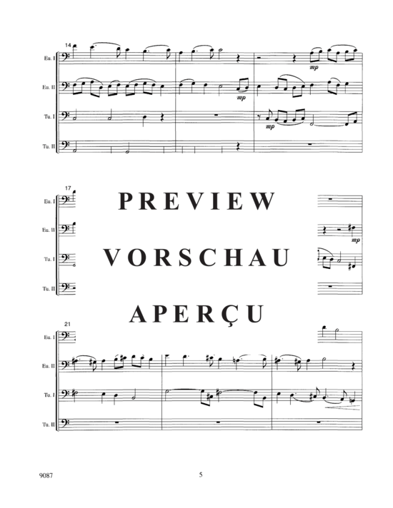 Product gallery: Page 7 of 18 Four Contrapuntal Pieces , , (Tuba Quartett EETT)