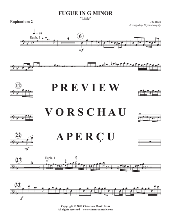 Product gallery: Page 11 of 18 Fugue in g minor , , (Tuba Quartett EETT)