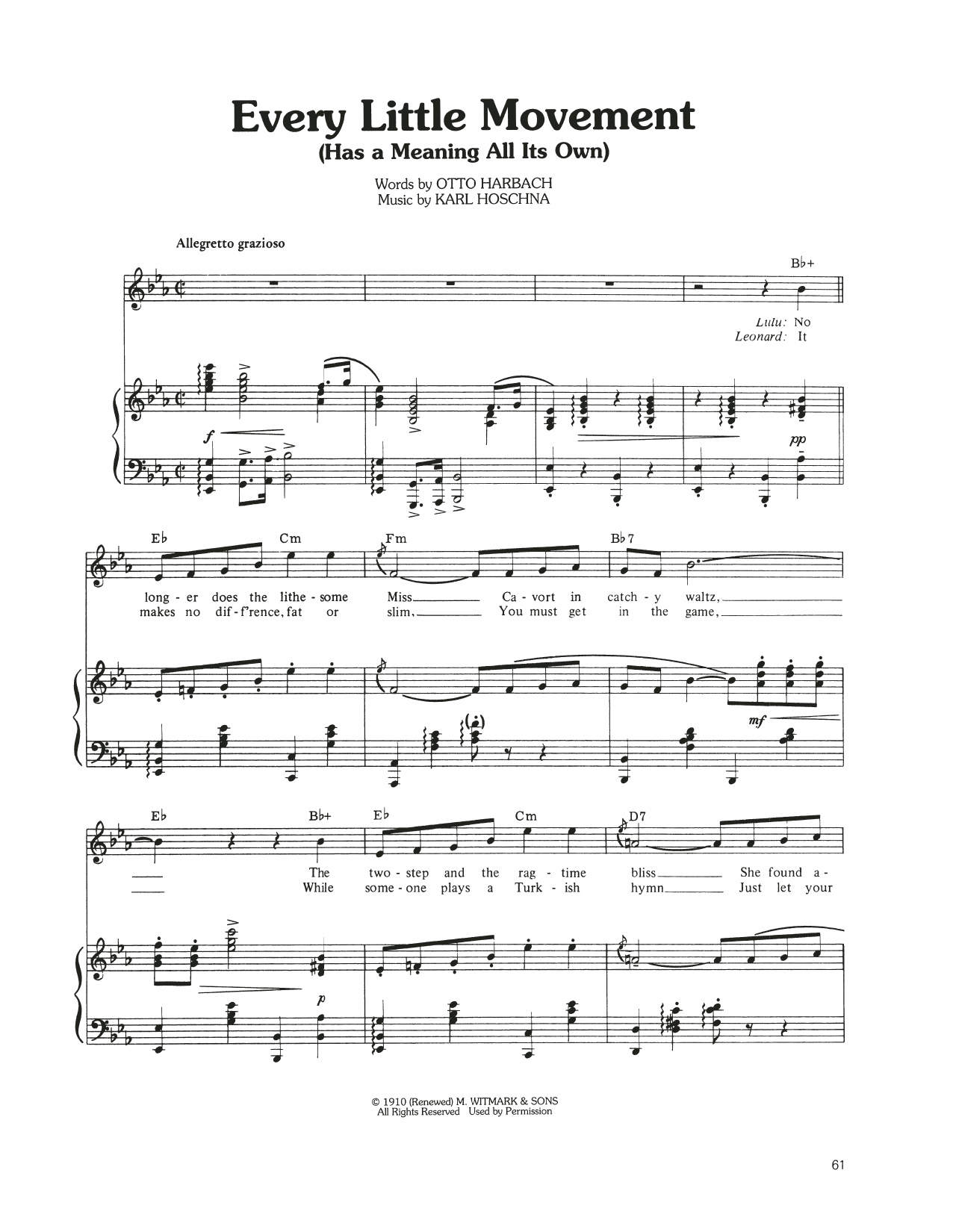 Product gallery: Page 1 of 1 Every Little Movement (Has A Meaning All Its Own), Judy Garland