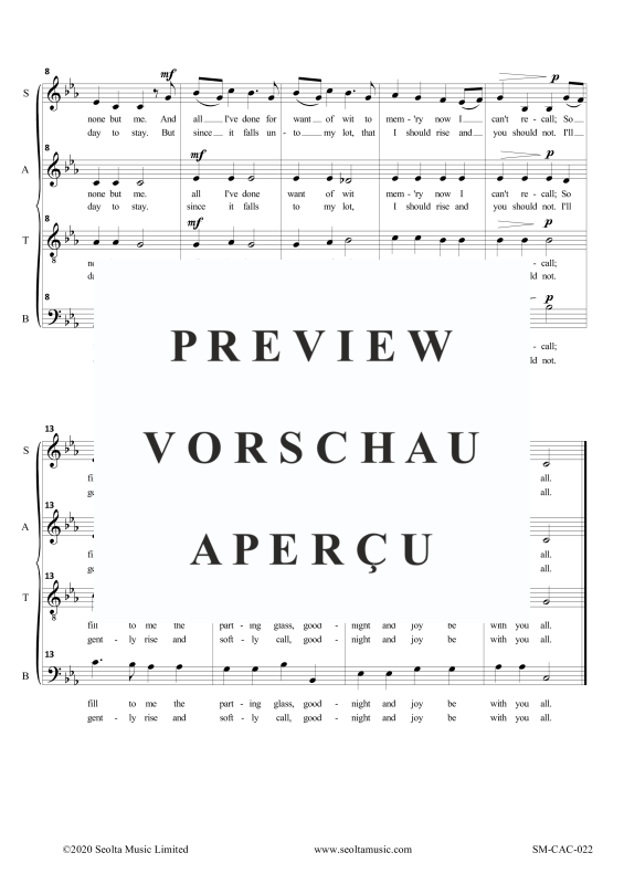 Produktgalerie: Seite 4 von 5 The Parting Glass, , Gemischter Chor SATB