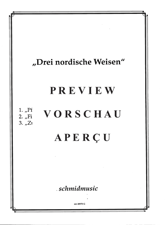Product gallery: Page 2 of 5 Drei nordische Weisen , , (mixed choir)