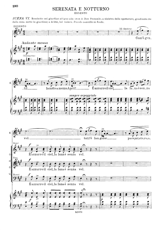 Produktbild zu: Com e gentil la notte a mezzo aprilGaetano Donizetti