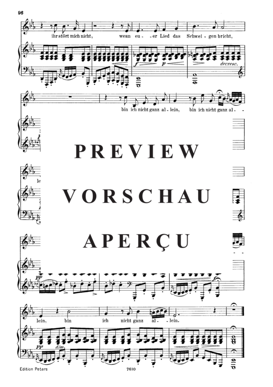 Product gallery: Page 6 of 6 Der Einsame D.800, , Low Voice and Piano