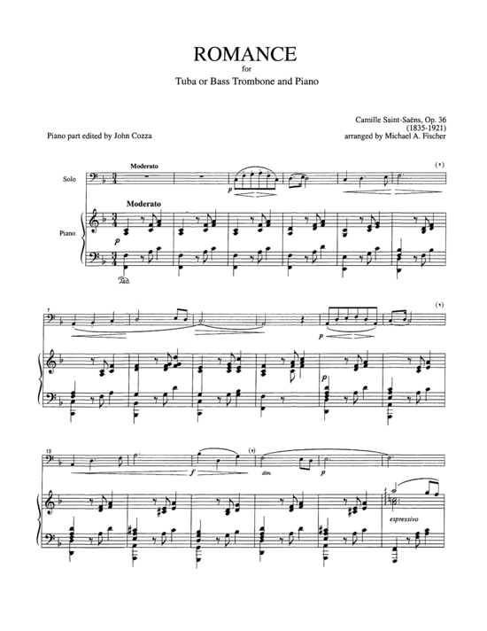 Product picture to: Romance Camille Saint-Saens