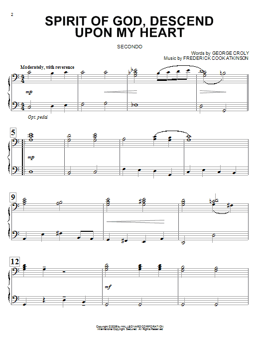 Produktbild zu: Spirit Of God, Descend Upon My Heart