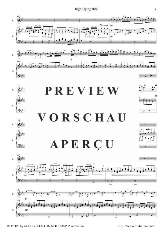 Product gallery: Page 8 of 11 High Flying Bird, , (flute and piano)