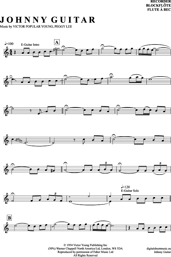 gallery: Johnny Guitar , Shadows The, (recorder)