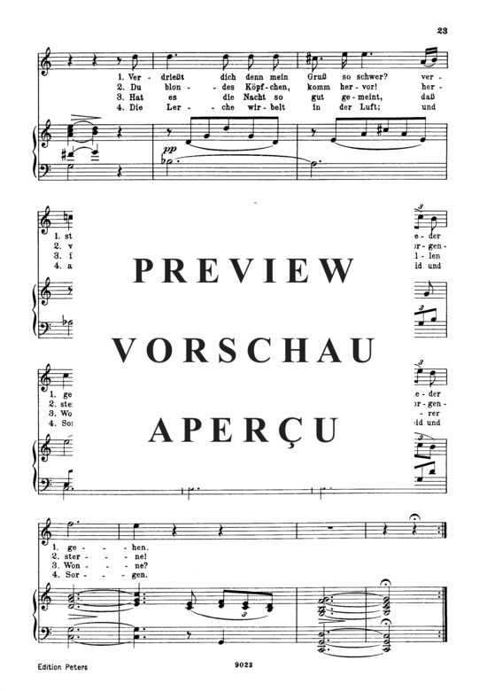 Product gallery: Page 3 of 3 Morgengruß D.795-8 (Die Schöne Müllerin), , High Voice and Piano